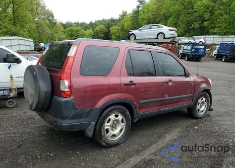 2005 Honda Cr-V Lx из США, поврежденный, VIN SHSRD78555U322736